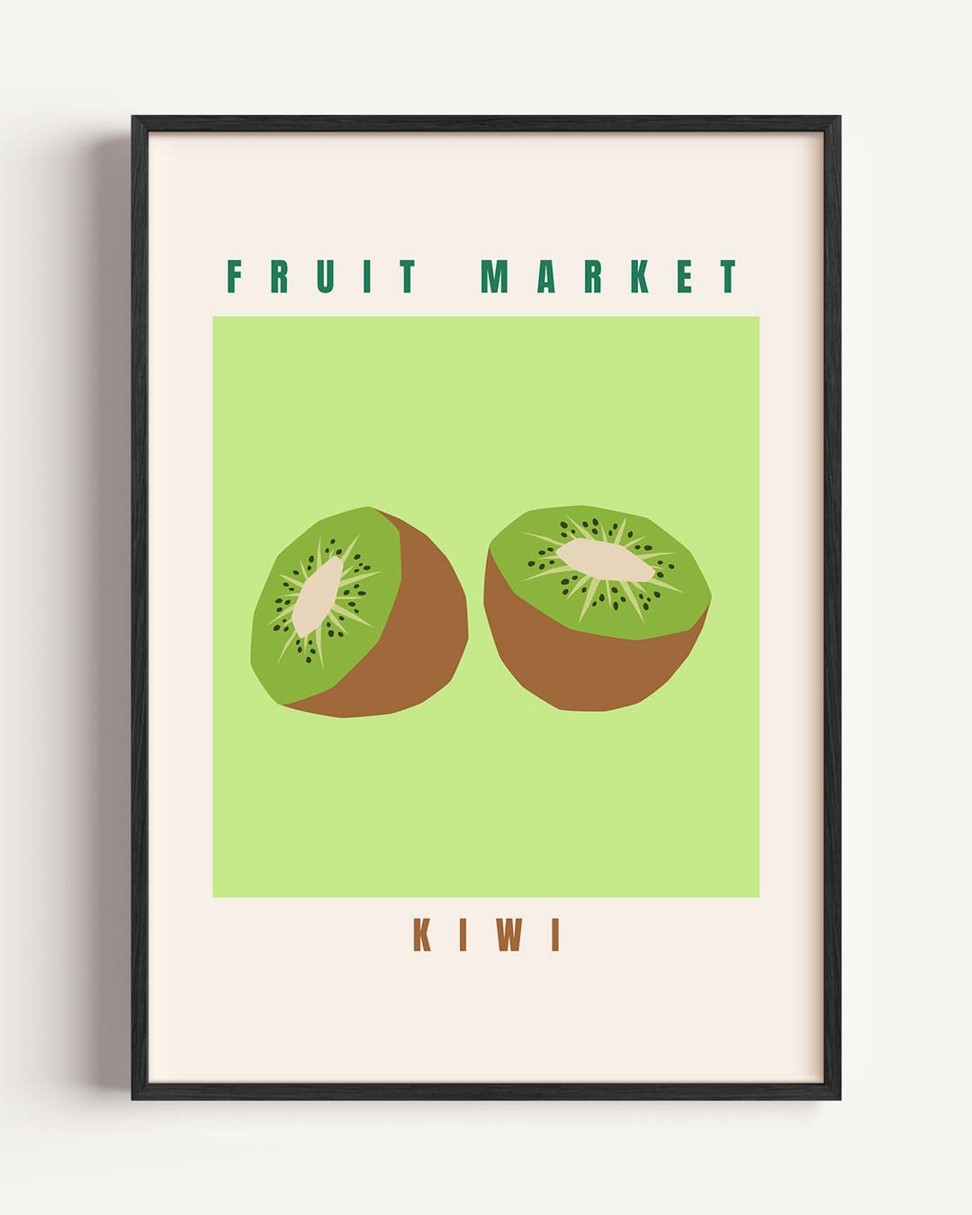 Kiwi Fruit Market – keuken portret poster als wanddecoratie