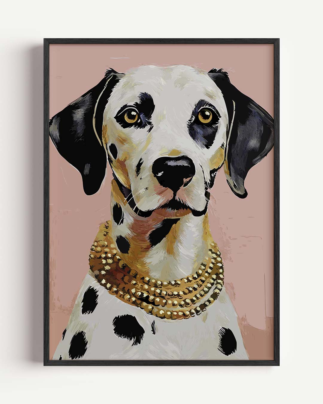 Stijlvolle Dalmatier Portret – zomer portret poster als wanddecoratie