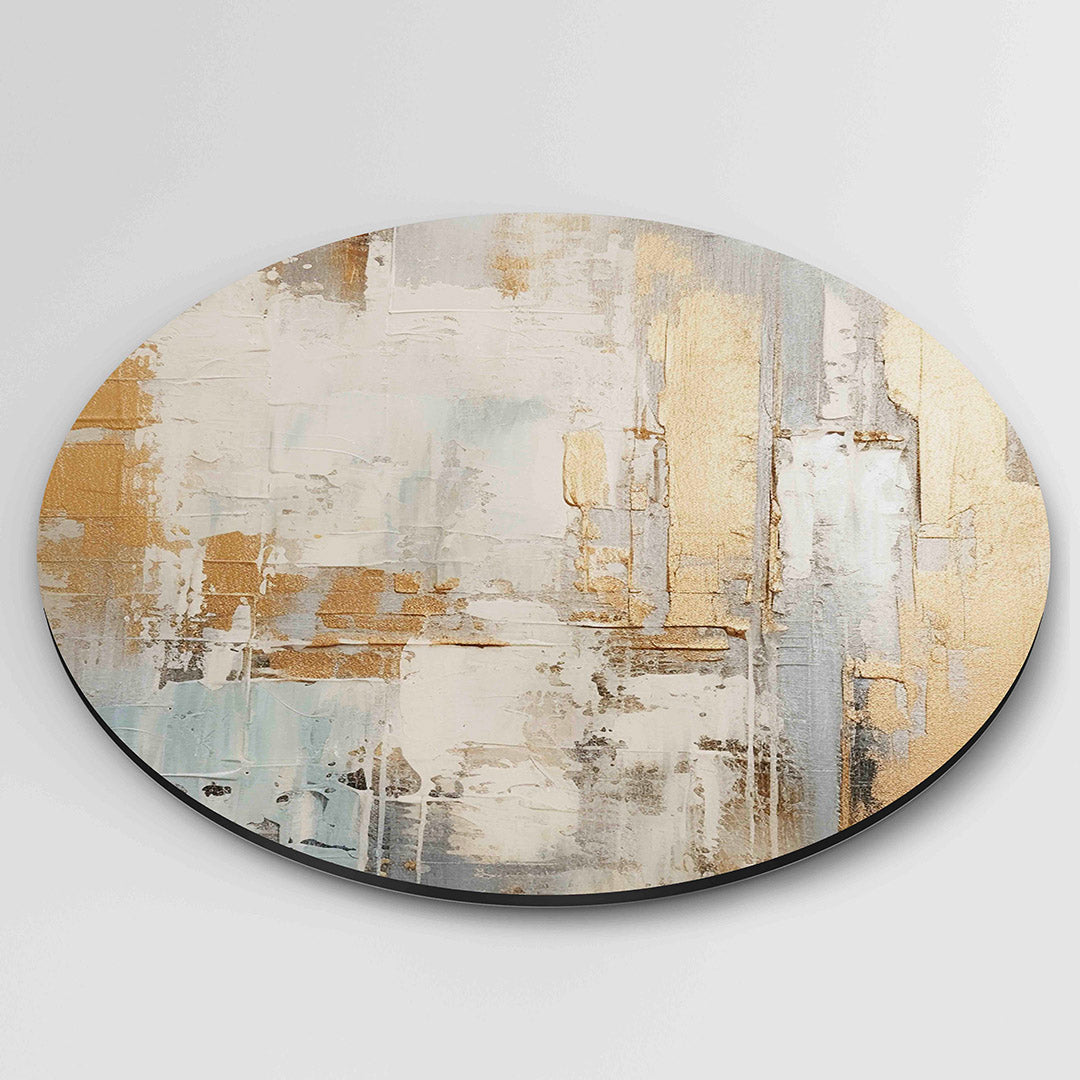 Abstracte texturen – ronde textuur wanddecoratie van WallArtistic