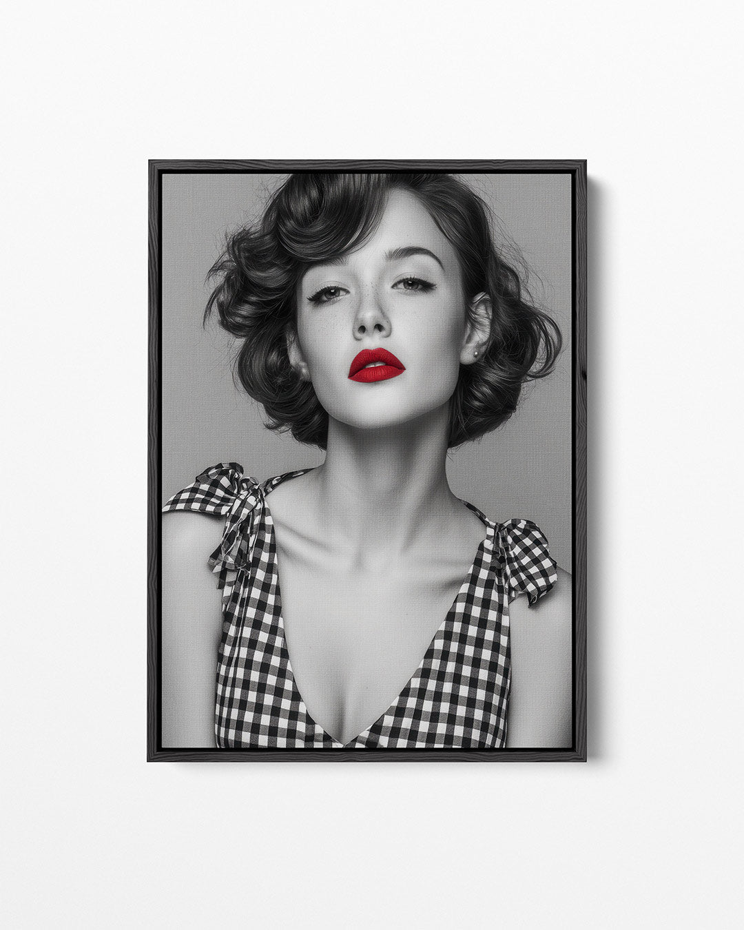 Monochrome portret – staand wanddecoratie kunstwerk
