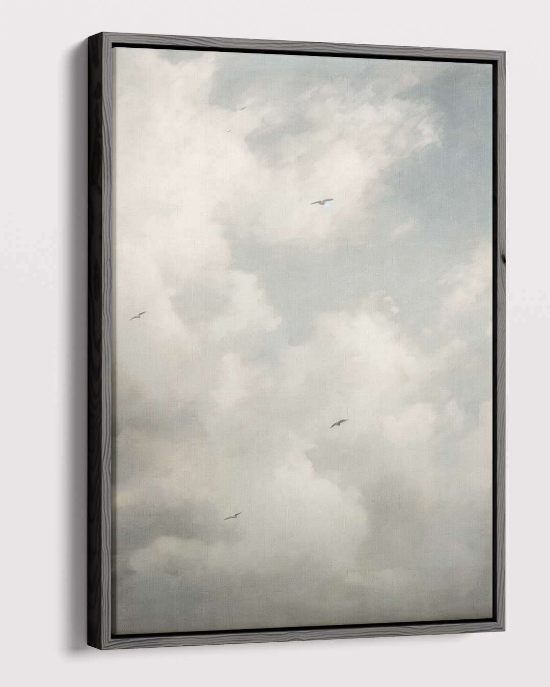 Zonnige Dromen in de Wolken – canvas wanddecoratie in portret formaat