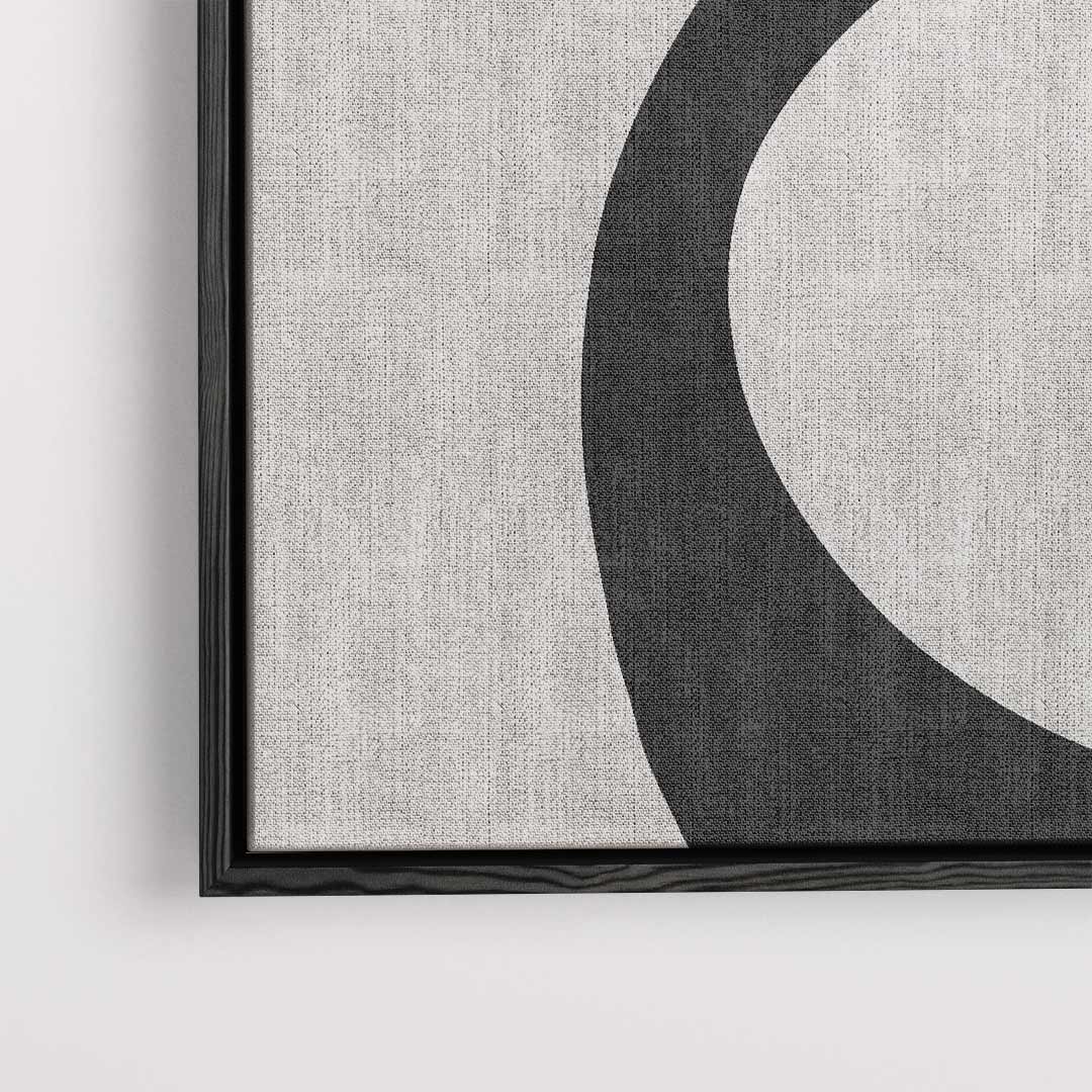Elegant Contrast – dibond kunstwerk als wanddecoratie