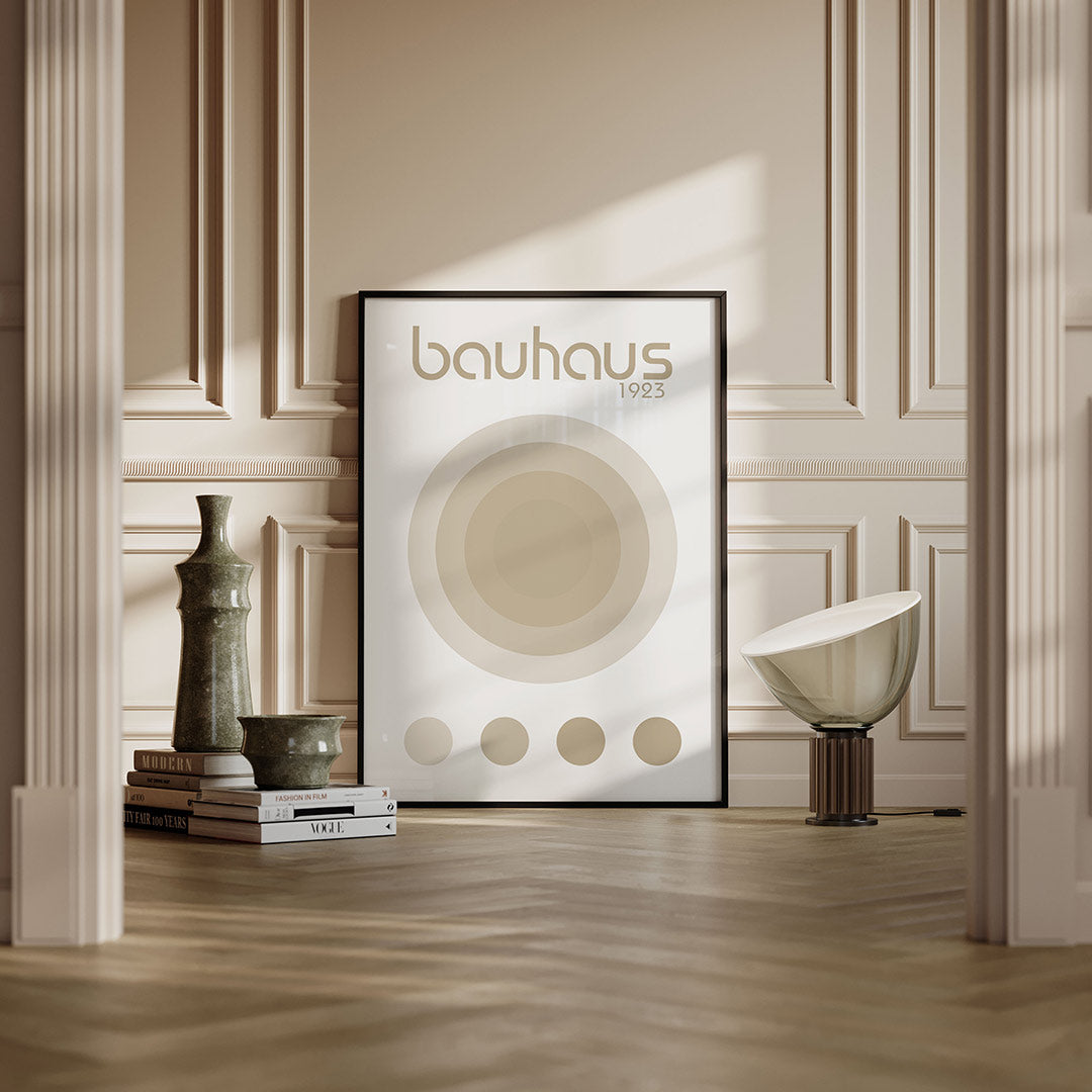 Vorm en balans – moderne Bauhaus wandkunst als poster