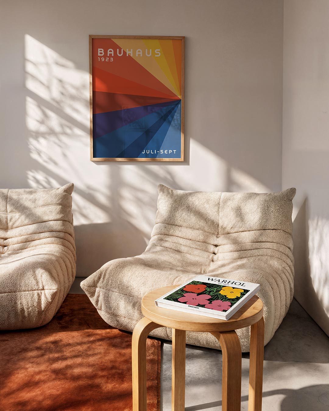 Vorm en kleur – geometrische Bauhaus poster in staand formaat