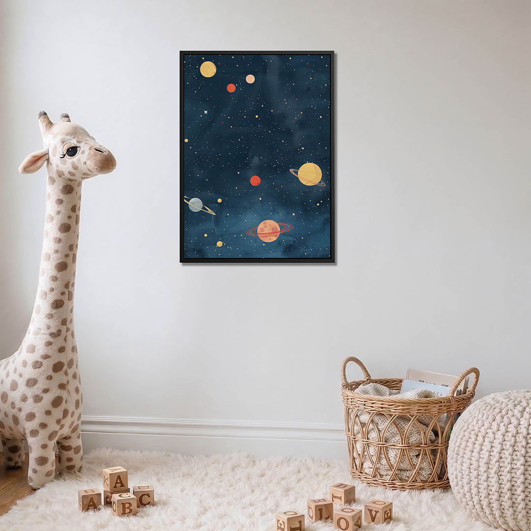 Kosmische hemel – moderne staande wandkunst