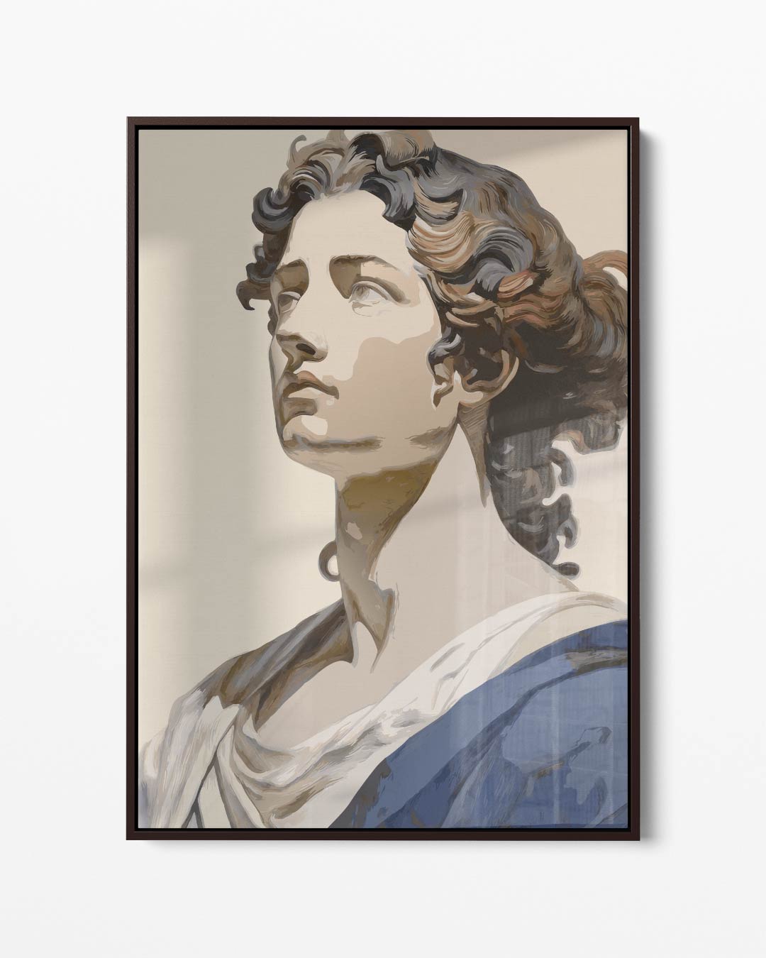 Tijdloze Elegantie – portret kunstwerk als wanddecoratie