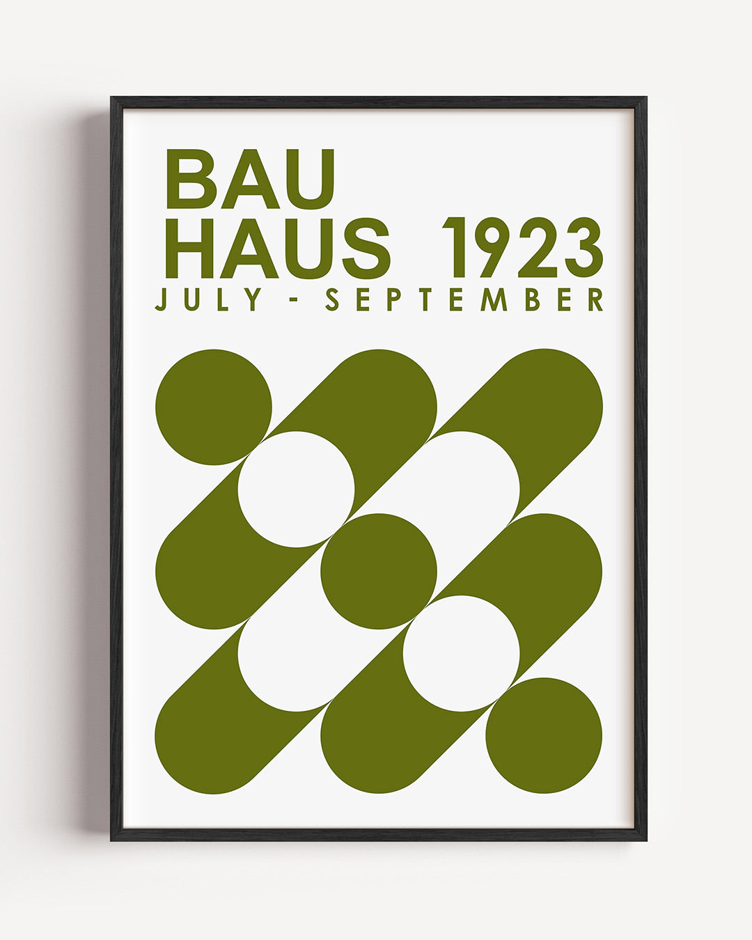Abstracte – staande Bauhaus poster als wanddecoratie