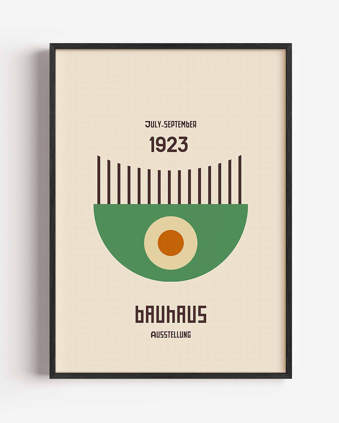 Vorm en balans – staande Bauhaus poster als wanddecoratie