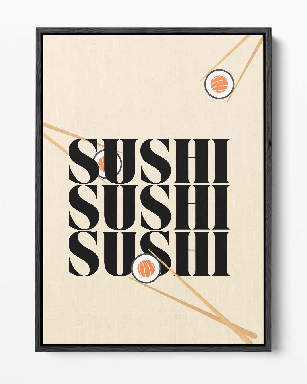 Sushi Liefde Poster – portret kunstwerk als wanddecoratie