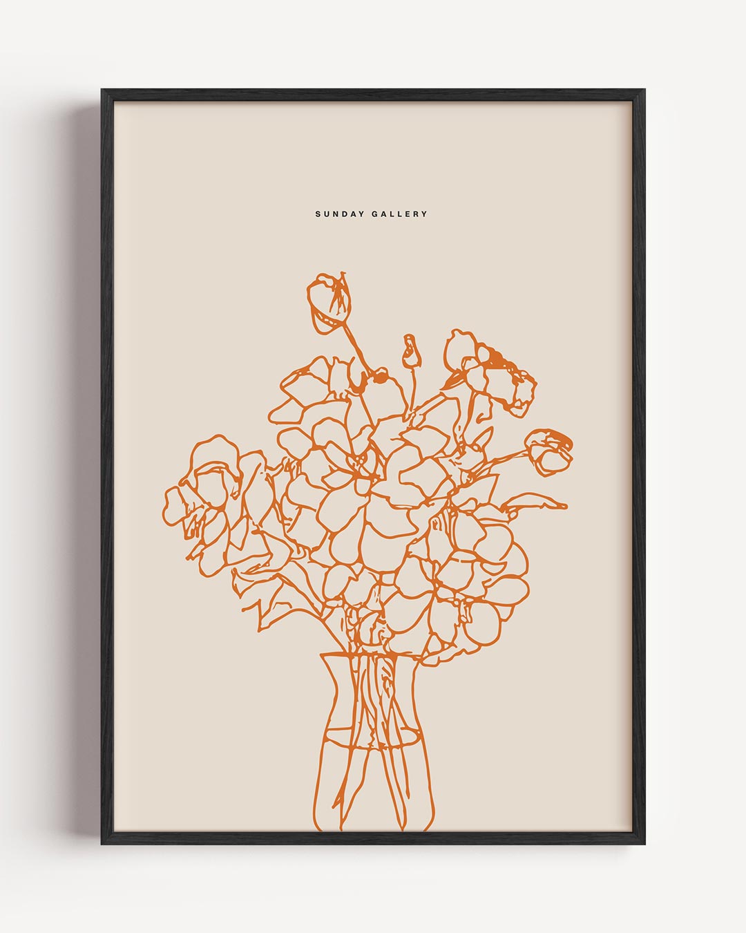 Botanische Bloemenlijn – keuken portret poster als wanddecoratie