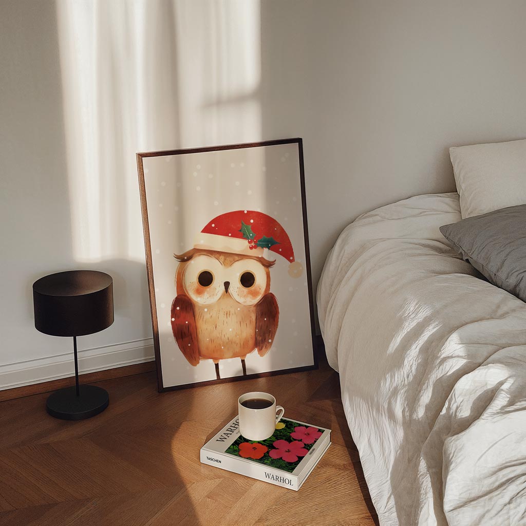 Kerst Uilen – kinderposter in staand formaat