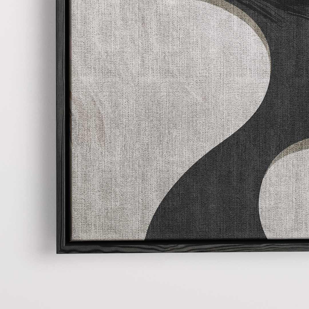 Golvende Contrasten – dibond kunstwerk als wanddecoratie