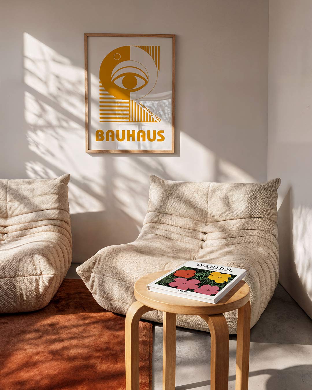 Oog en lijnen – moderne Bauhaus wandkunst als poster