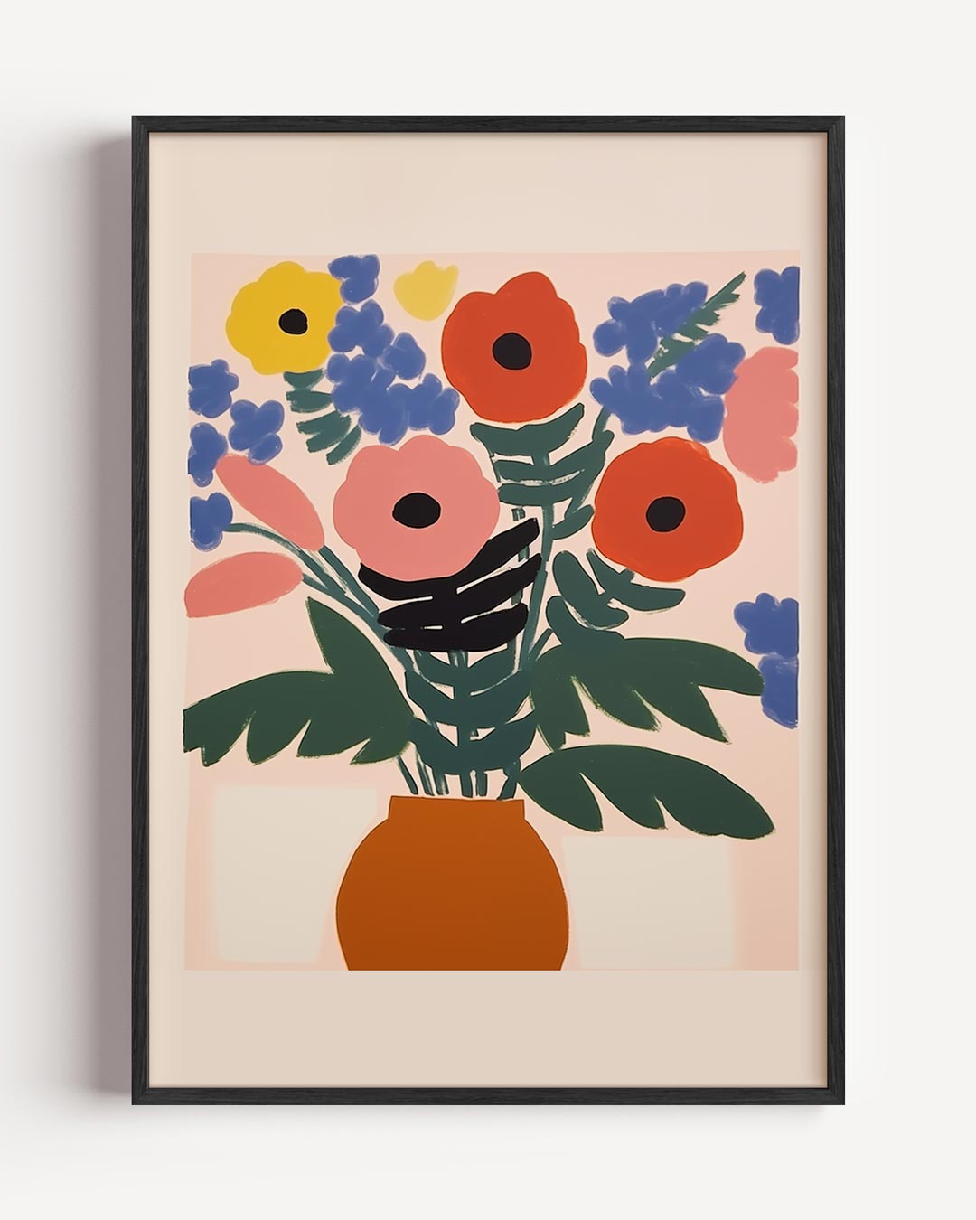 Kleurrijke Bloemenpracht – keuken portret poster als wanddecoratie