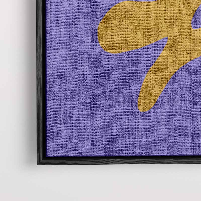 Abstracte Botanische Vormen – kunstwerk met zwarte baklijst