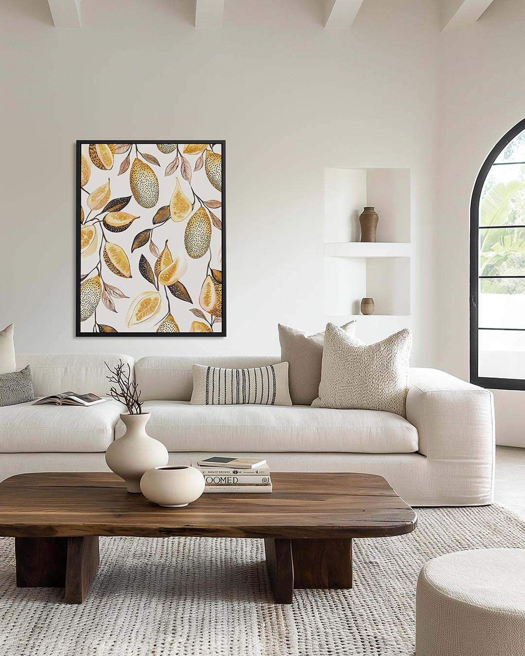 Citrus illustratie – moderne staande wandkunst