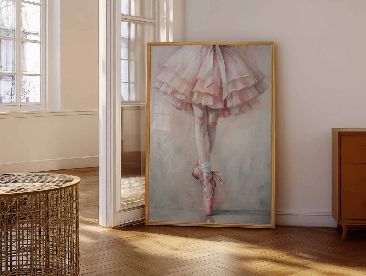Elegante Balletschoonheid – vrolijke paasillustratie als portret poster