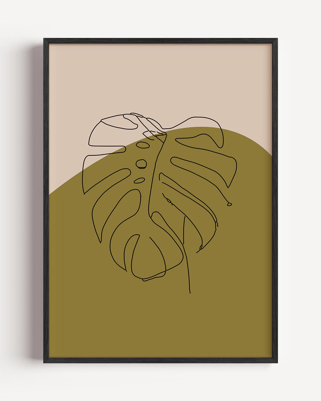 Monstera Magic – zomer portret poster als wanddecoratie