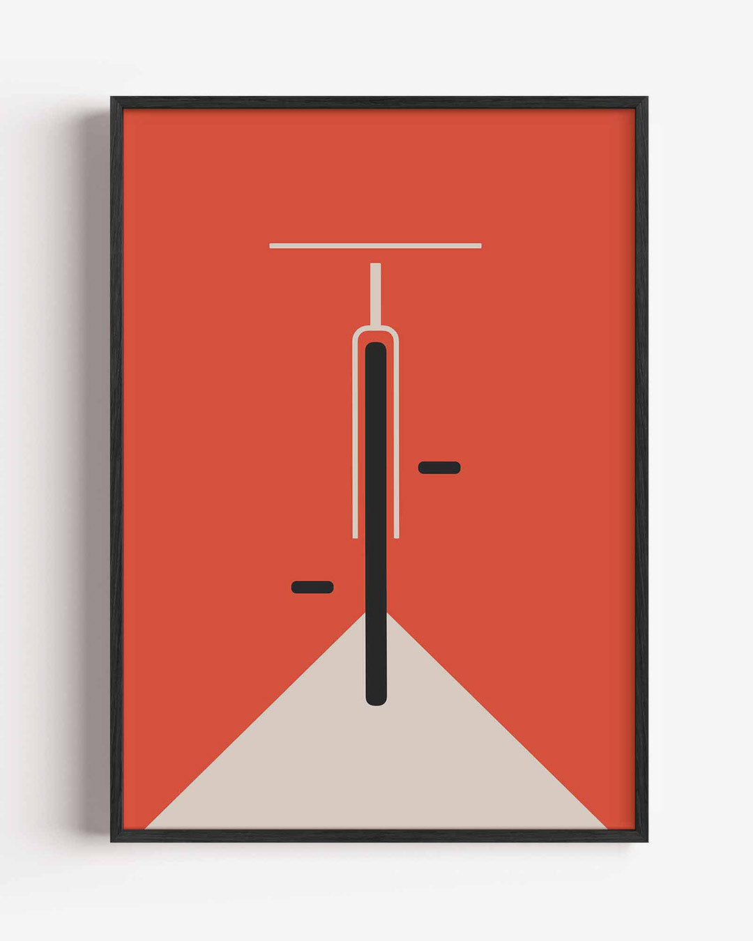 Lijn en kleur – staande Bauhaus poster als wanddecoratie