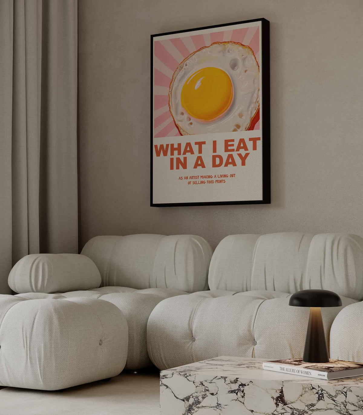 Sunny Side Up Delight – portret wandkunst van WallArtistic