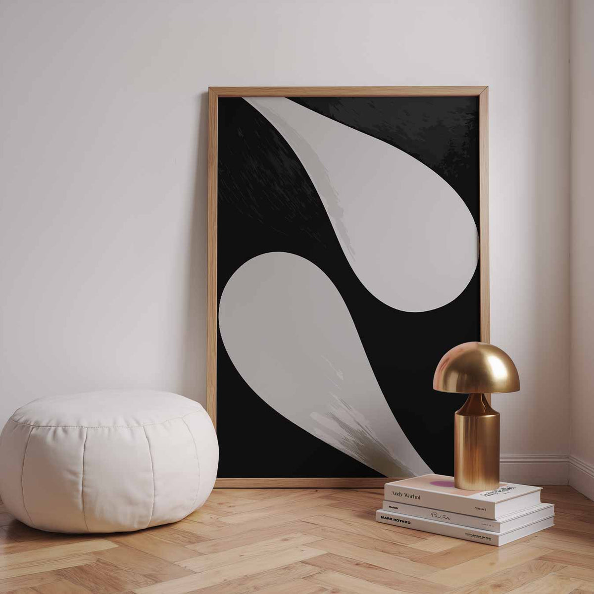 Moderne Abstractie – staande kleurrijke abstracte wanddecoratie van WallArtistic