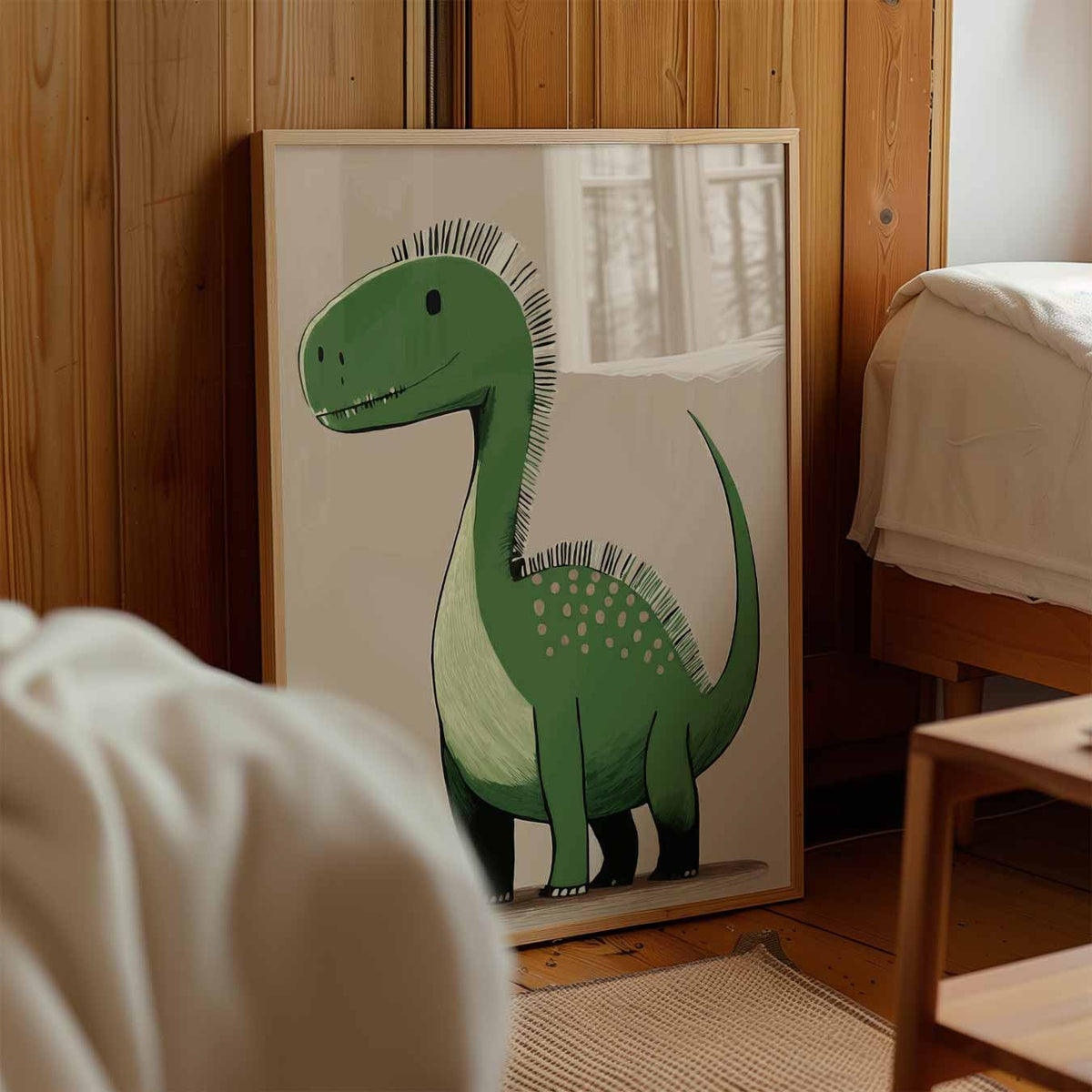 Schattige Dinosaur – kinderposter in staand formaat