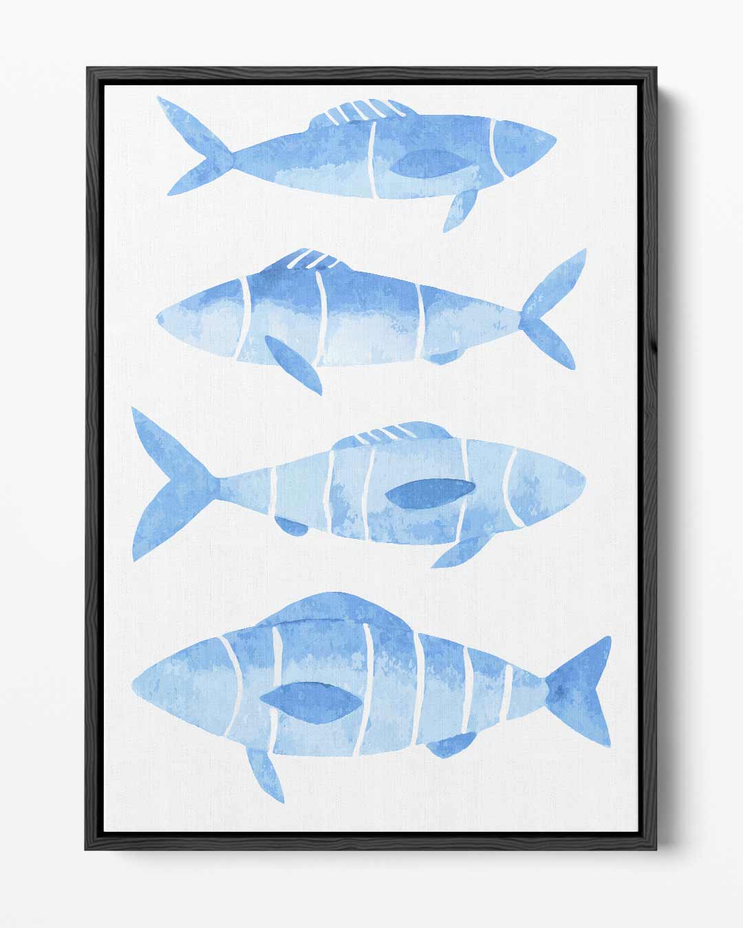 Waterverf Vissen Illustratie – portret kunstwerk als wanddecoratie