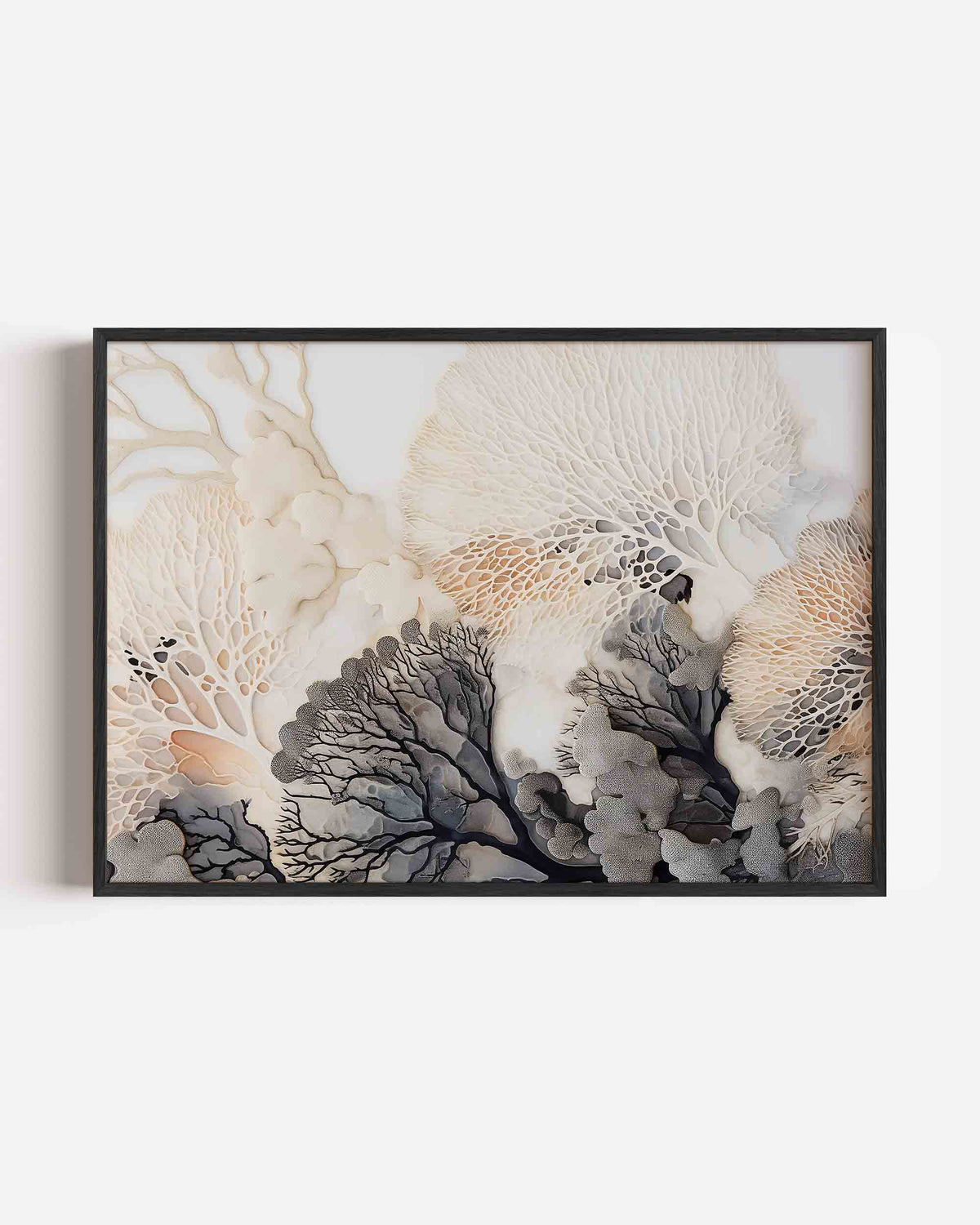 Organische vormen – abstracte landscape poster als wanddecoratie