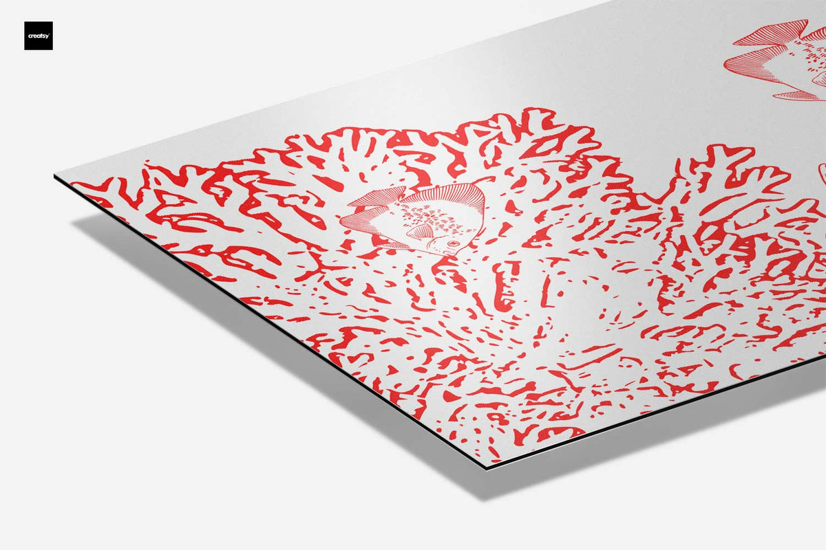 Onderwateravontuur in Rood – canvas kunstwerk als wanddecoratie