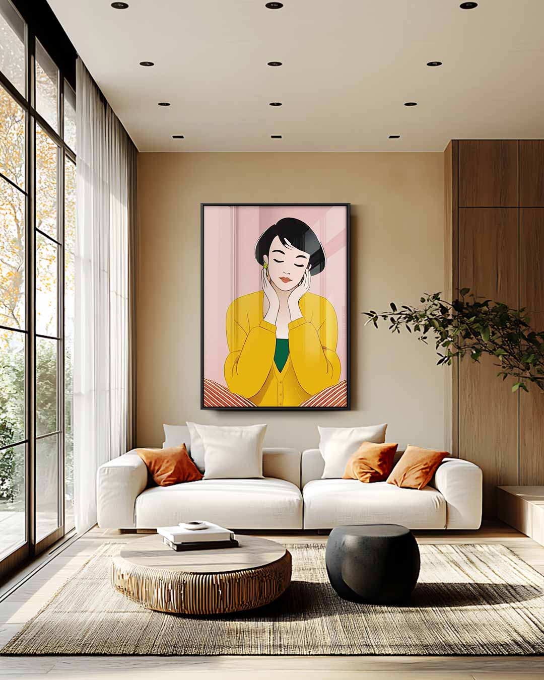 Vrolijke Rust – staand kunstwerk voor modern interieur