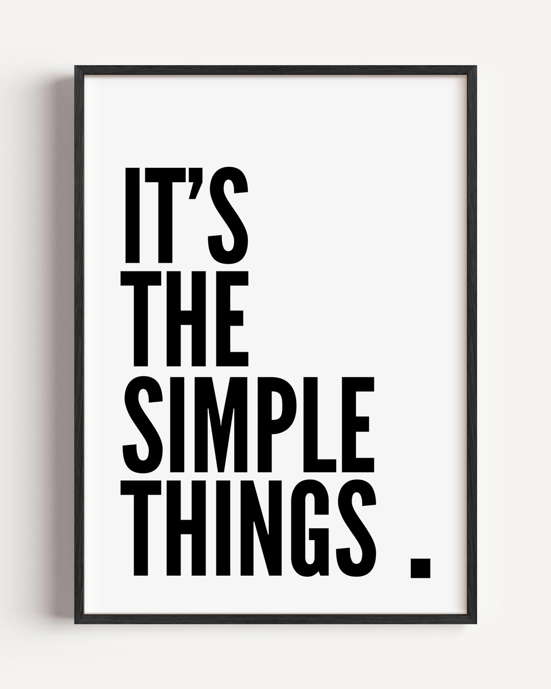 Inspirerende Quote – typografie portret poster als wanddecoratie