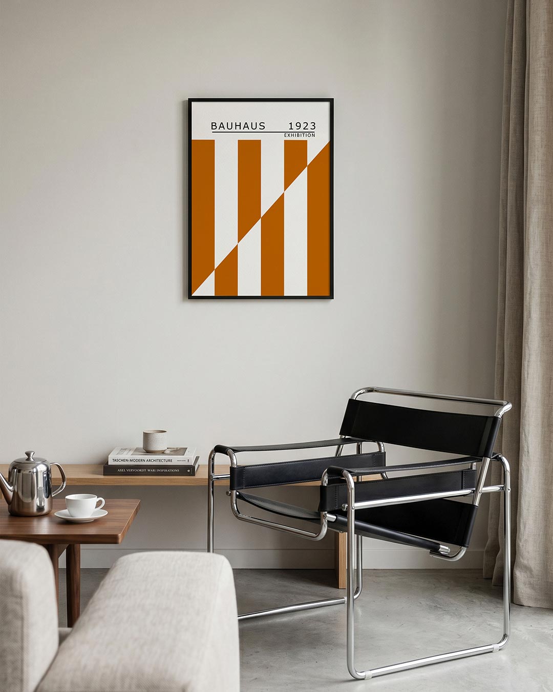 – geometrische Bauhaus poster in staand formaat
