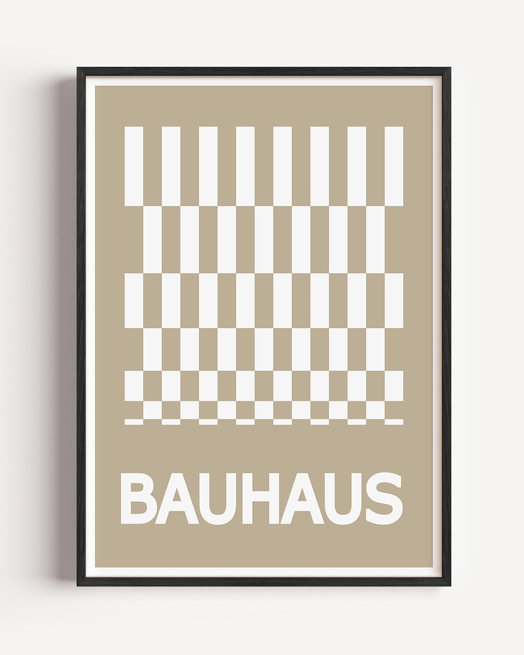 Vorm en ritme – staande Bauhaus poster als wanddecoratie
