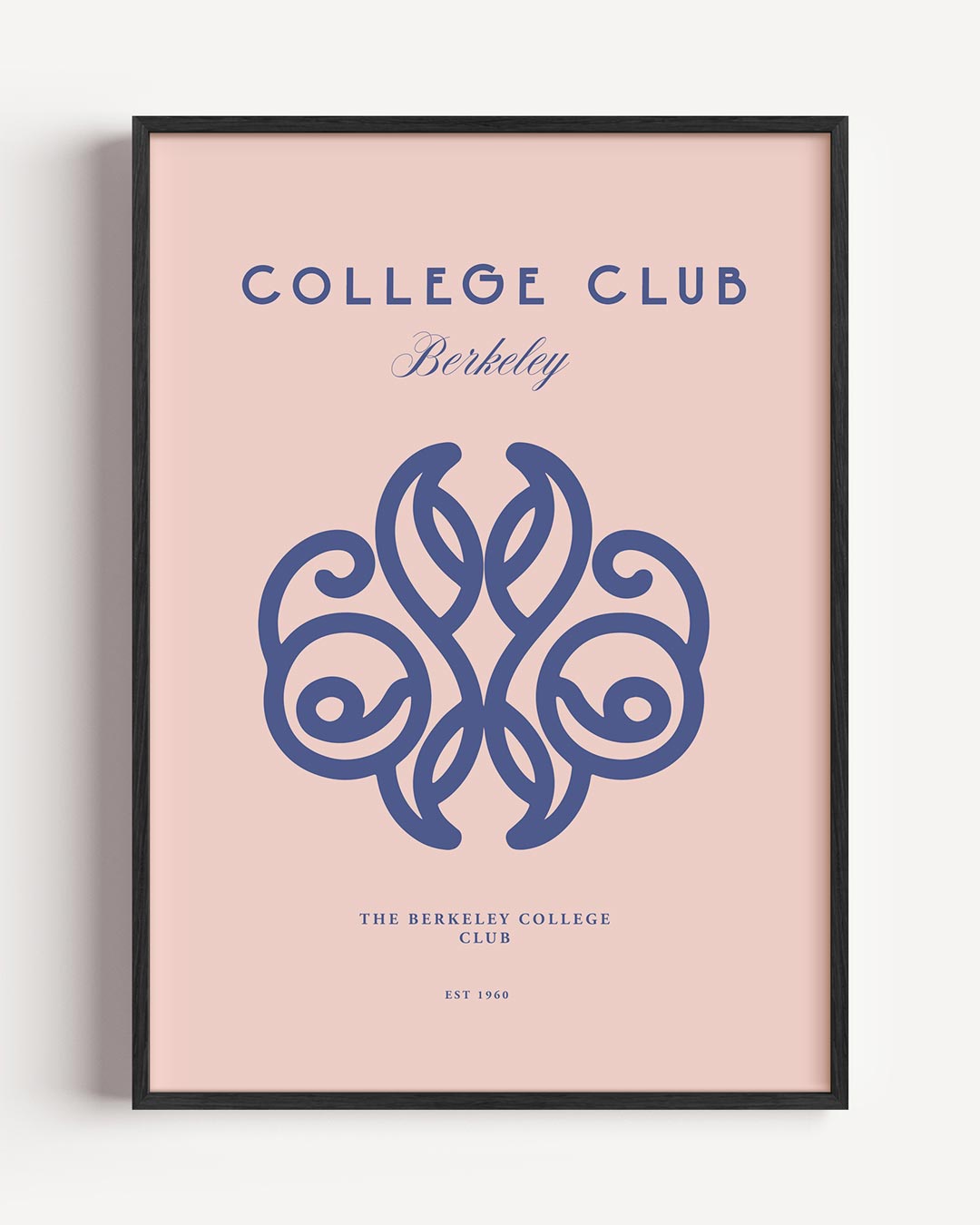 Elegant College Club – College Club portret poster als wanddecoratie