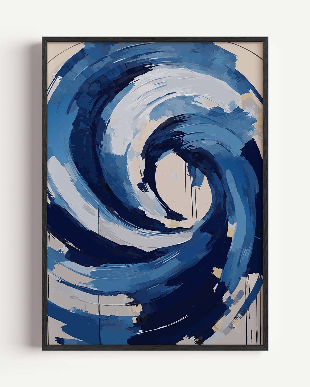 Vortex van de Oceaan – kleurrijke abstracte portret poster als wanddecoratie