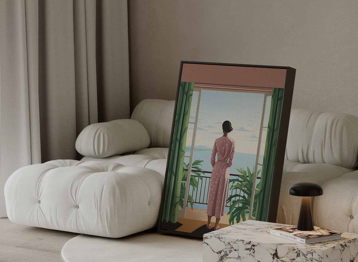 Uitzicht over de Oceaan – portret kunstwerk als wanddecoratie, afbeelding 13
