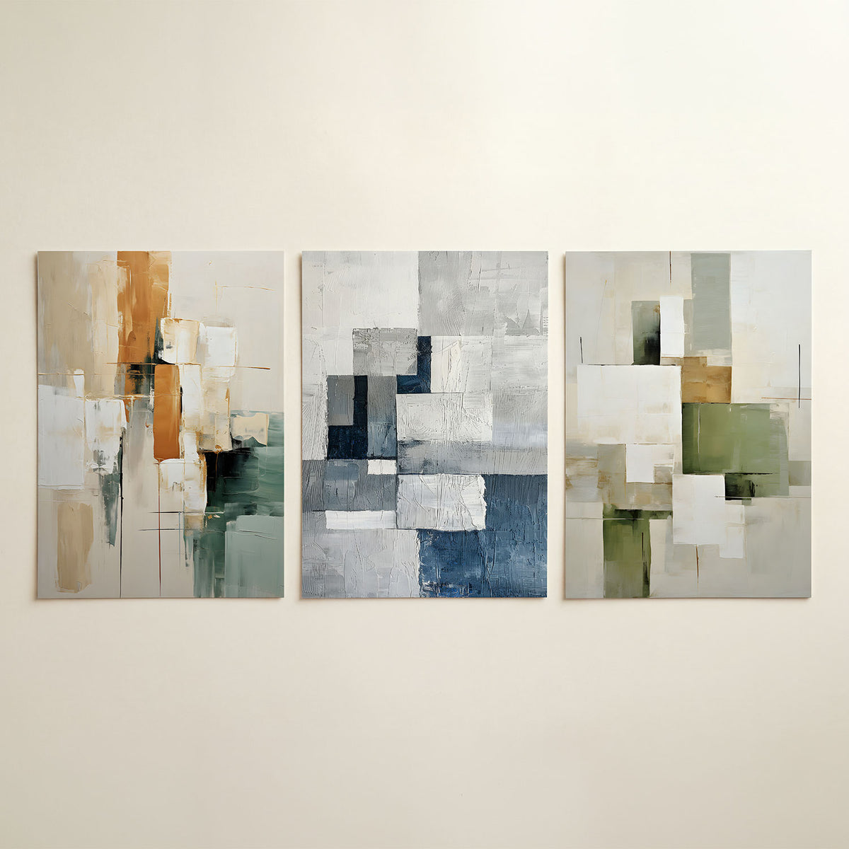 Vorm en balans posterset – detailweergave – deze posterset in drie delen toont een spel van