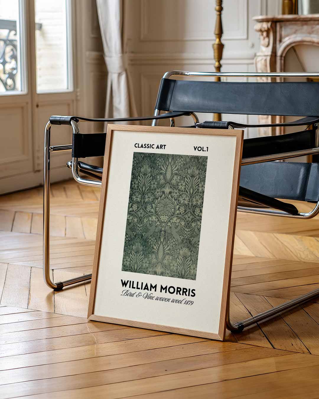 William Morris Bird & Vine Woven 1879 Poster II – William Morris poster in staand formaat