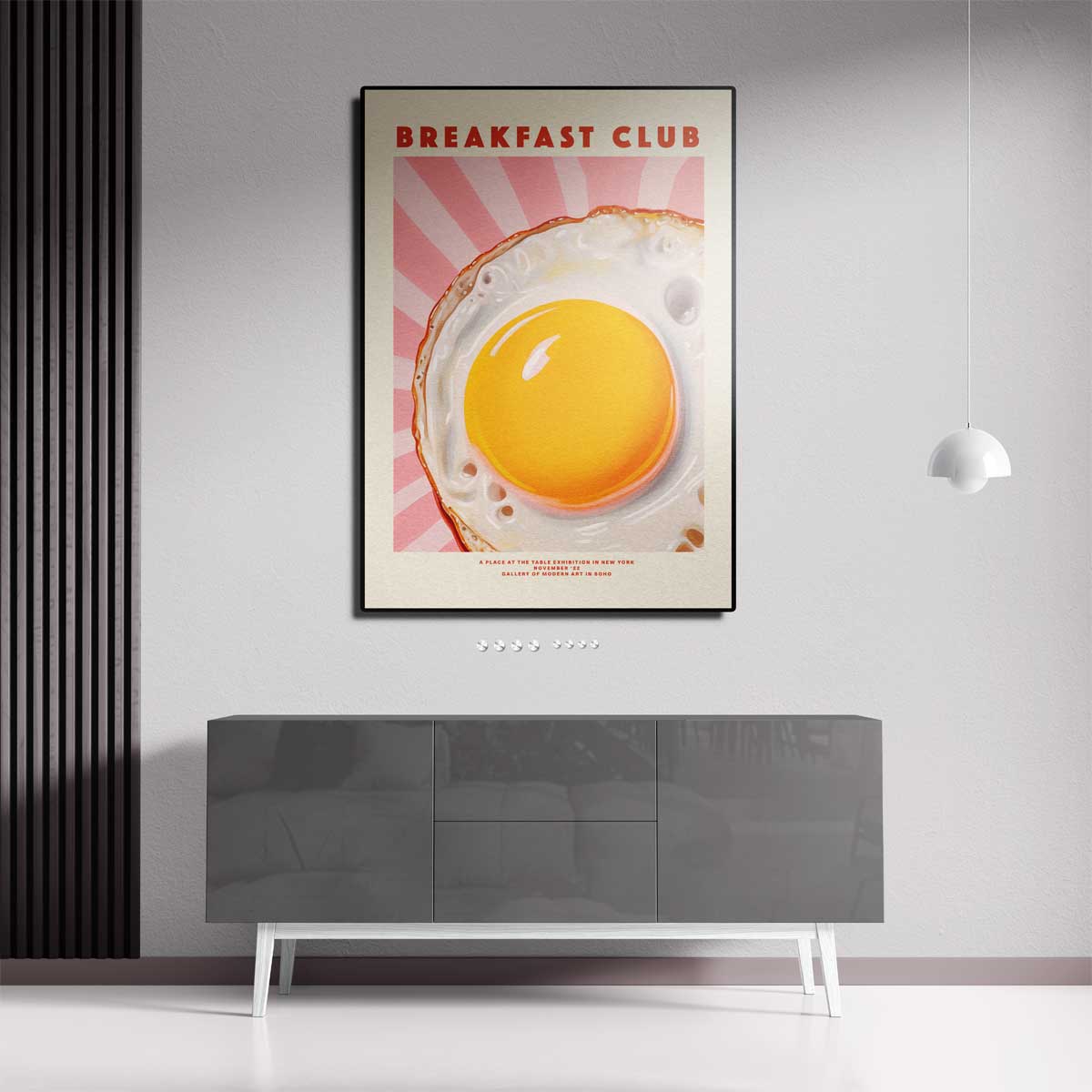 Breakfast Club – canvas kunstwerk als wanddecoratie