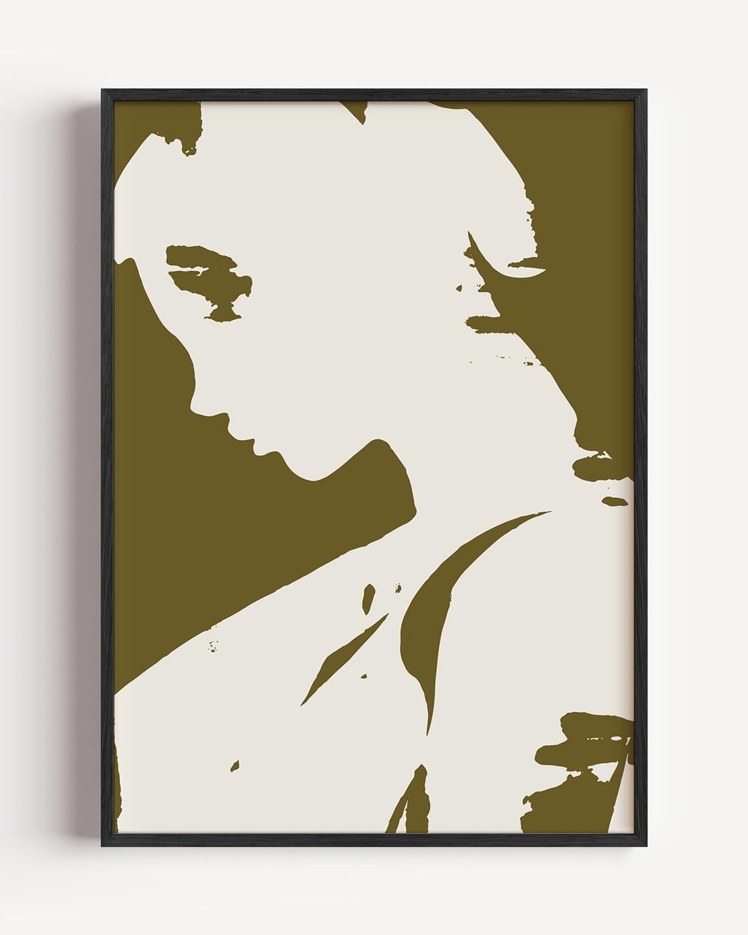 Elegant Silhouet Portret – vrouwelijk portret poster als wanddecoratie