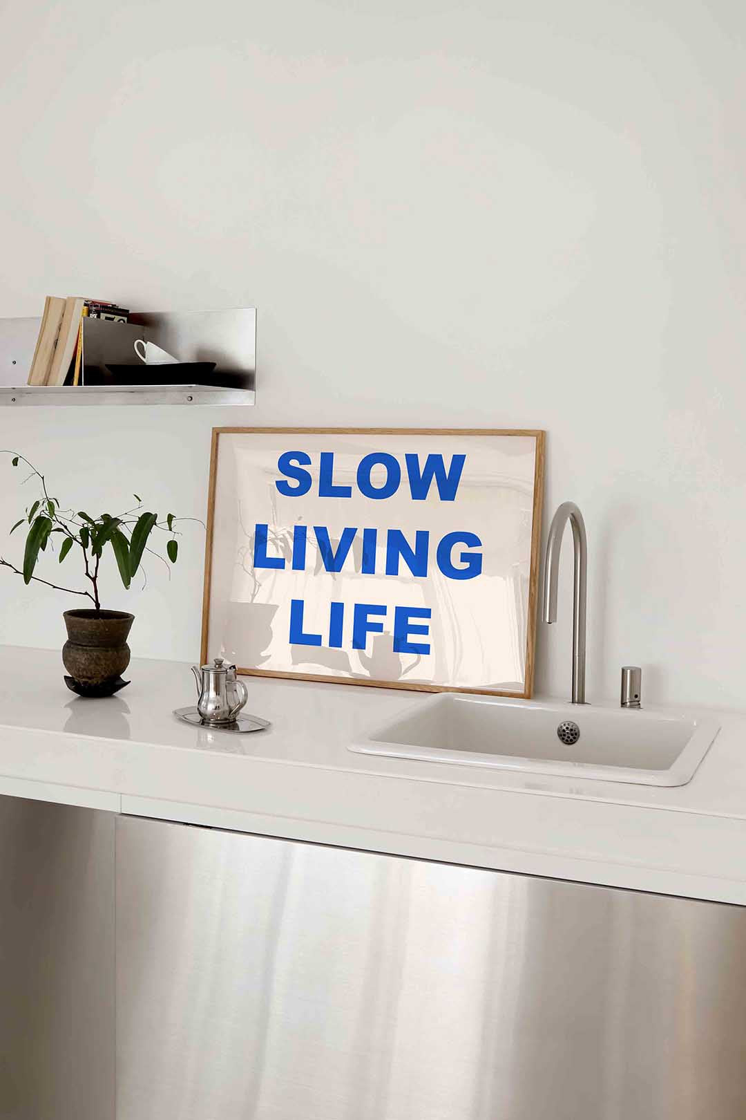 Slow living life – keukenposter in liggend formaat