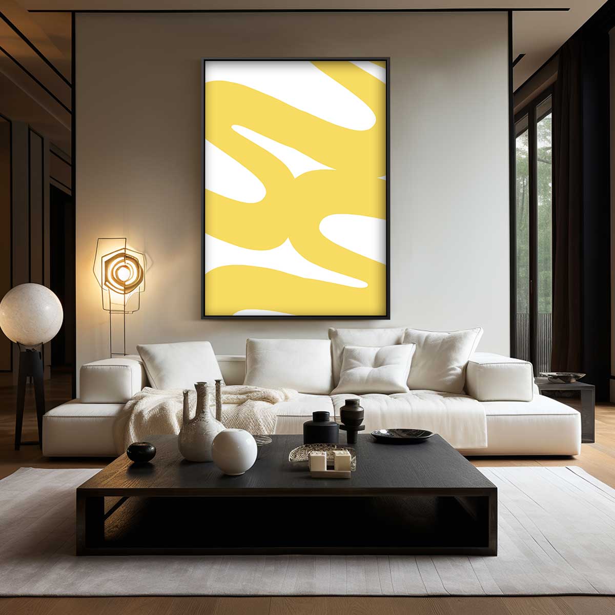 Zonnestraal Patronen – modern portret kunstwerk van WallArtistic