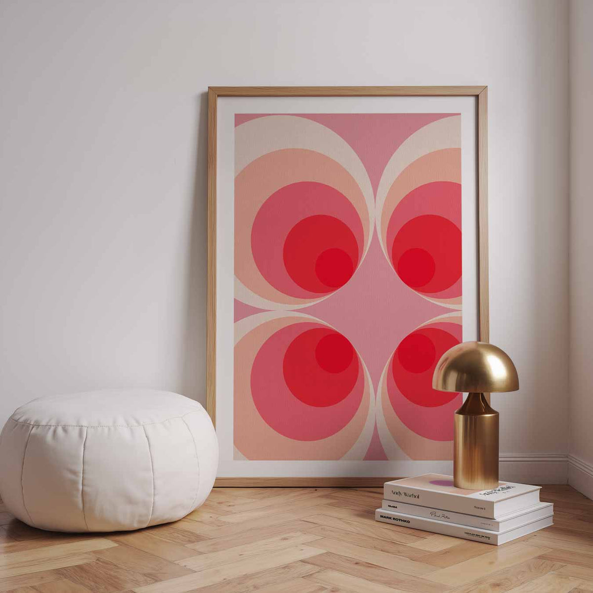 Retro-Cirkels Vibes – urban poster in staand formaat