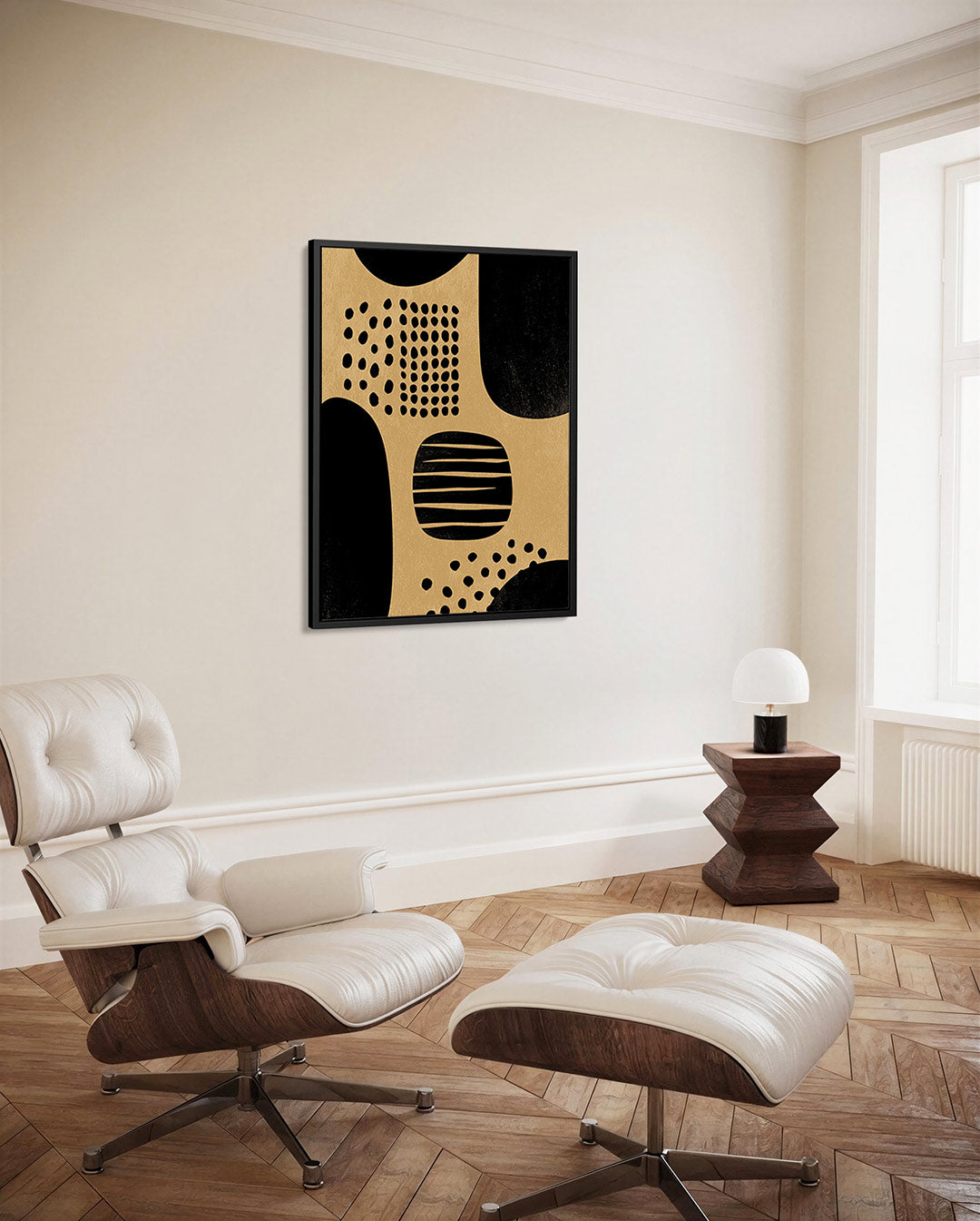 Organische vormen – decoratief kunstwerk voor aan de muur