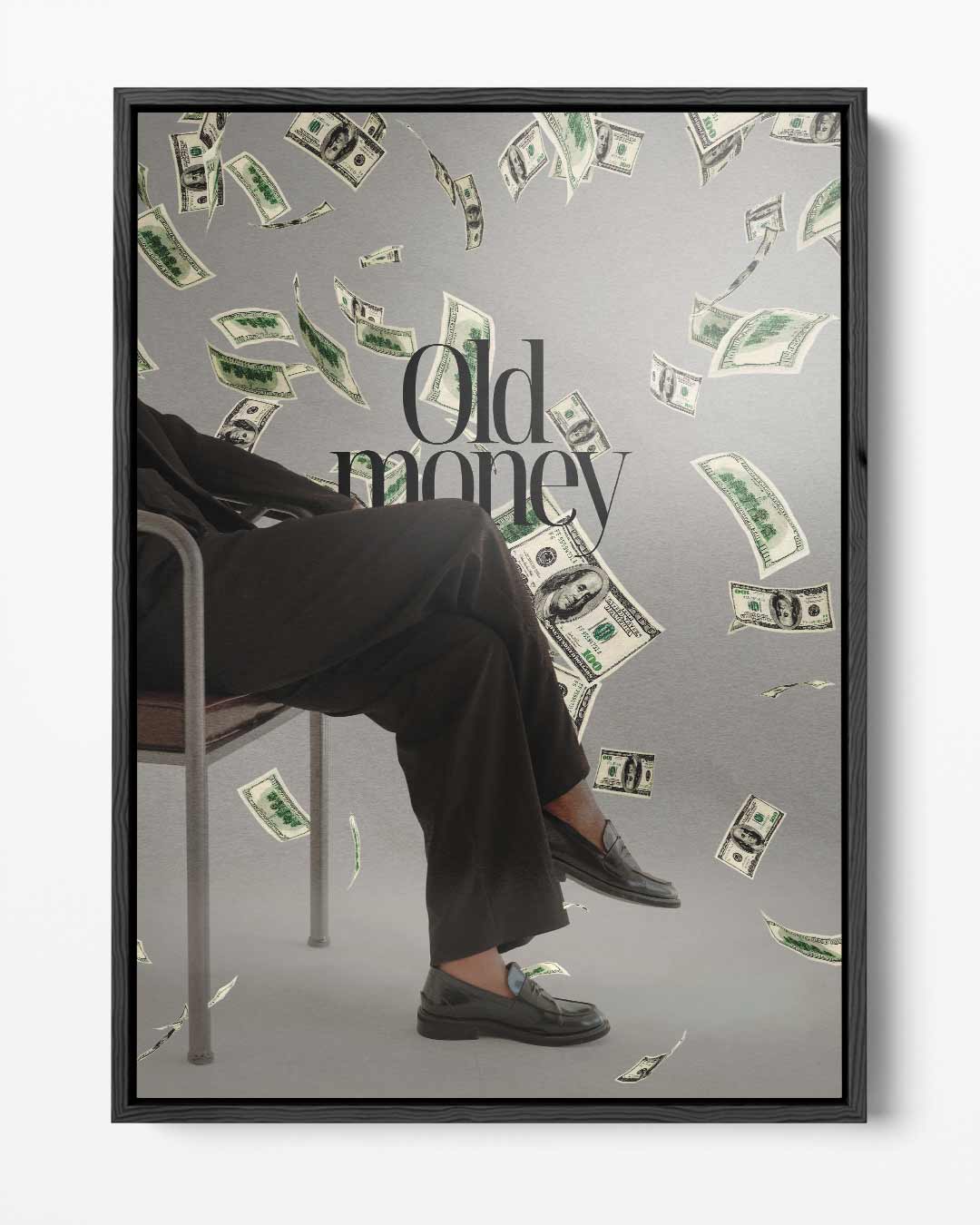 Old Money Luxe – portret kunstwerk als wanddecoratie