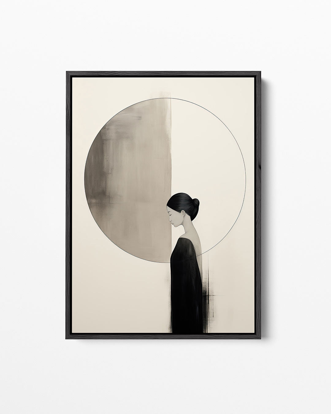 Vrouwensilhouet – staand wanddecoratie kunstwerk