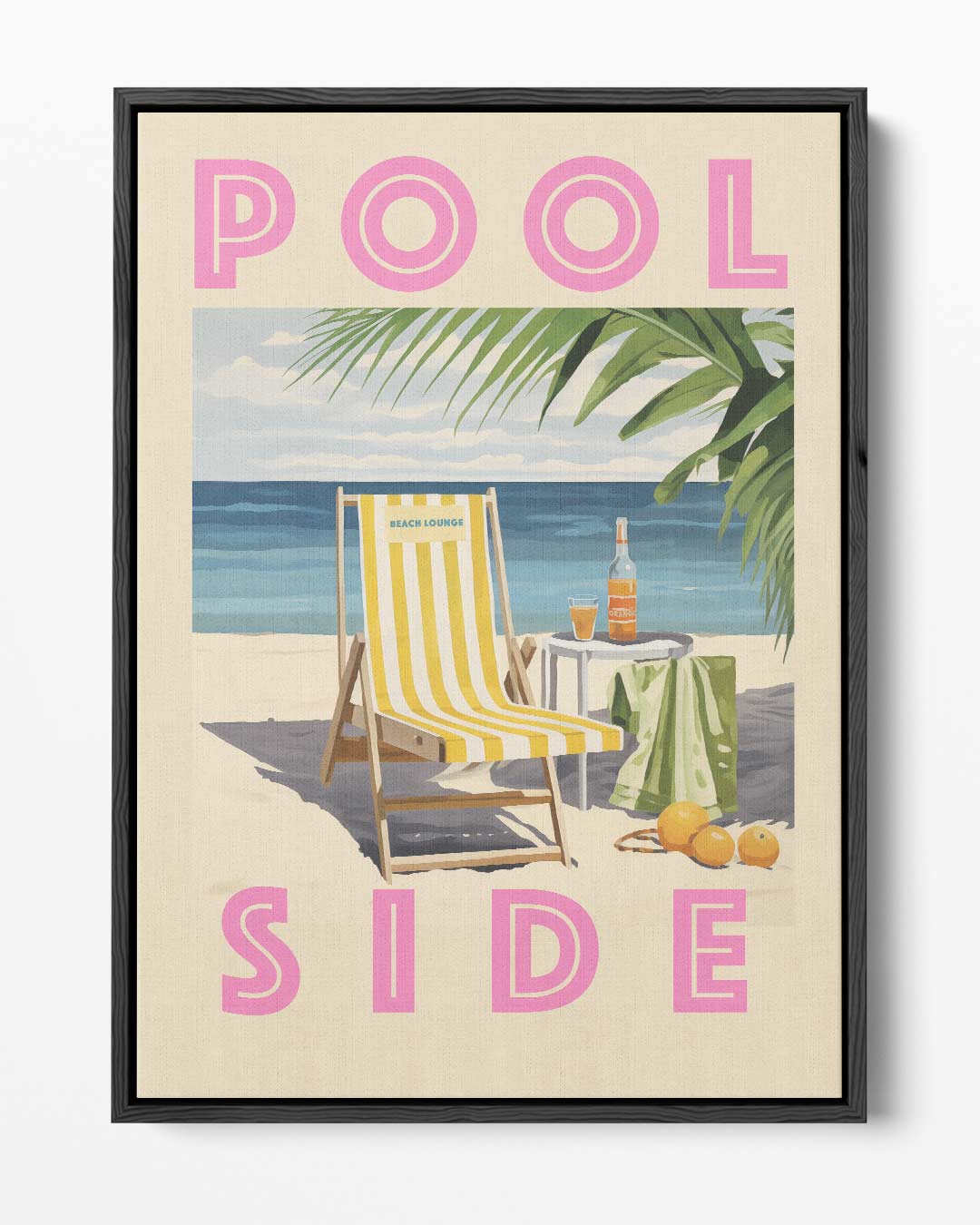 Zomerstrand Lounge – portret kunstwerk als wanddecoratie