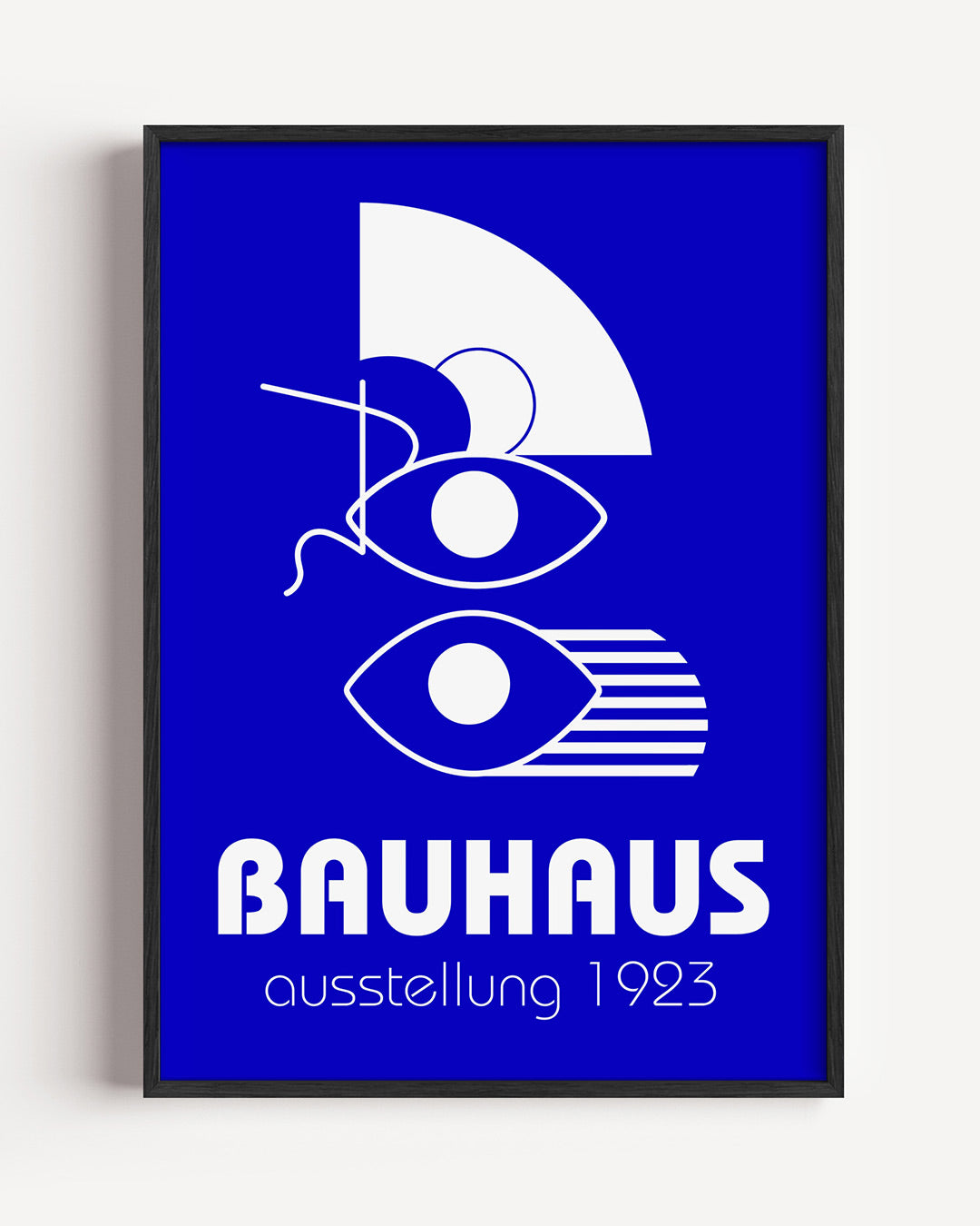 Vormen en vlakkenspel – staande Bauhaus poster als wanddecoratie