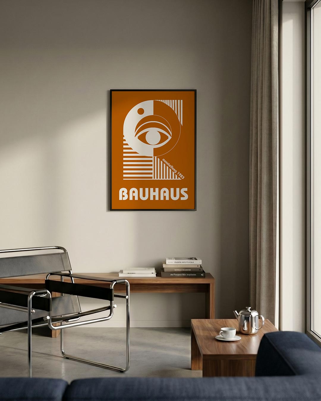 – staande Bauhaus poster voor aan de muur