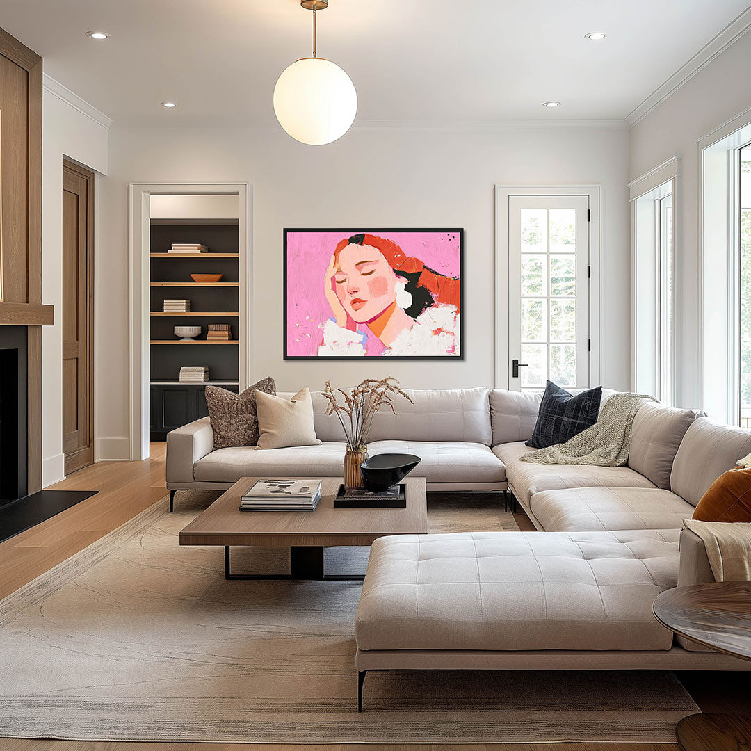 Dromerige portret – op canvas, dibond of plexiglas